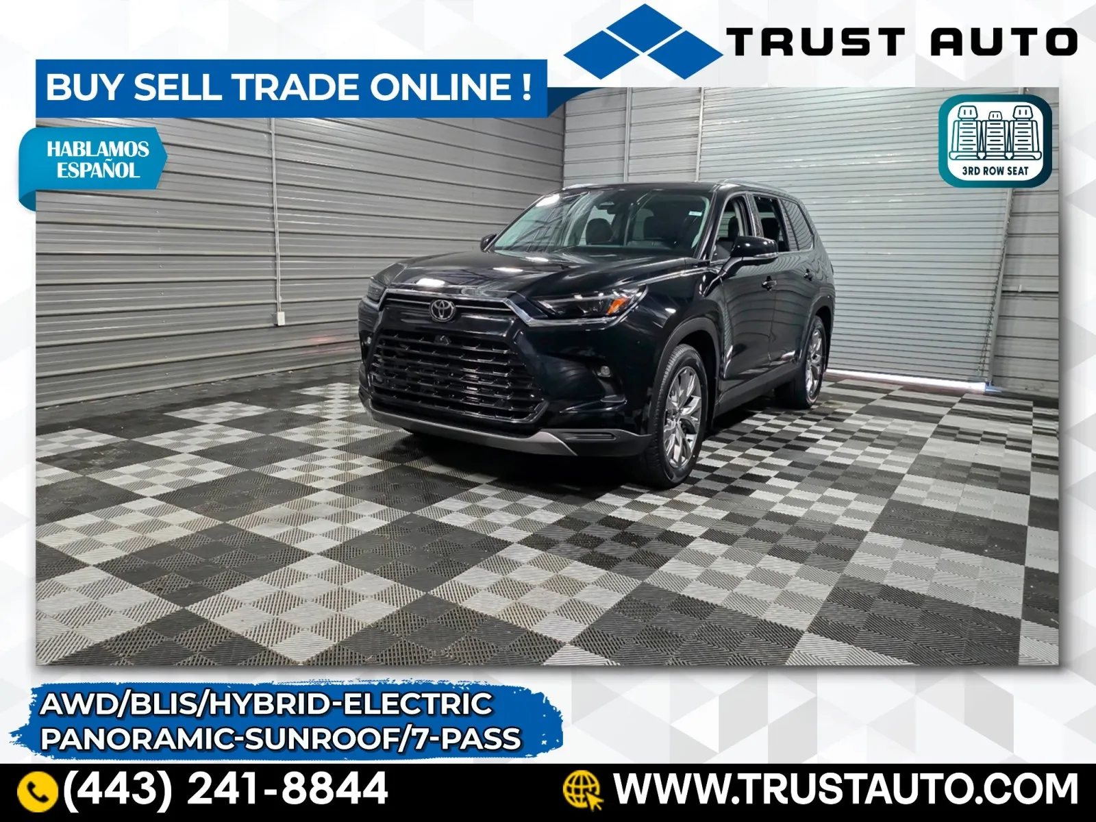 2024 Toyota Grand Highlander Limited AWD 7-Passenger Hybrid-Electric SUV for sale in Sykesville, MD