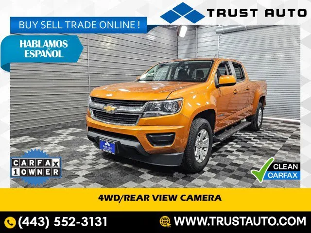 2017 Chevrolet Colorado 4WD LT 4WD Long Bed Crew Cab Pickup Truck for sale in Sykesville, MD