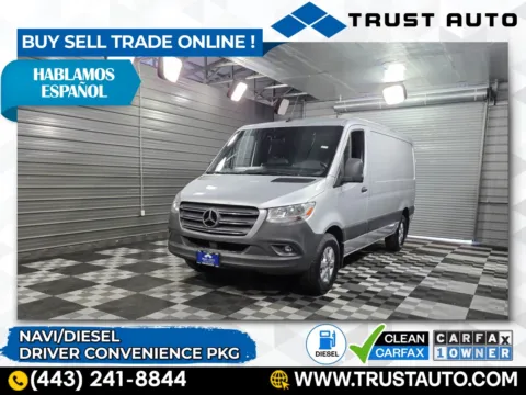 Silver 2022 Mercedes-Benz Sprinter 2500 Cargo 144''WB Standard Roof Diesel Minivan/Van for sale in Sykesville, MD