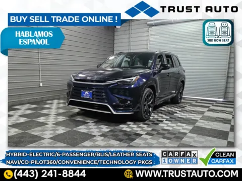 Blue 2024 Lexus TX 500h F SPORT Premium 6-Passenger Hybrid-Electric Luxury SUV for sale in Sykesville, MD