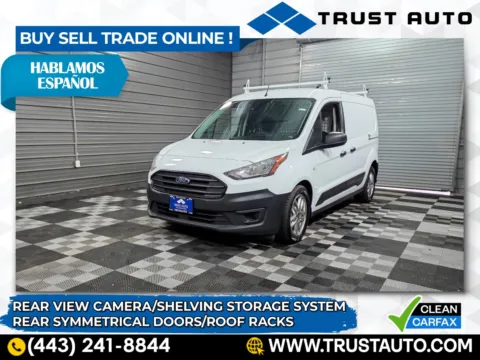 White 2021 Ford Transit Connect XL 121WB LWB Minivan/Van w/Rear Symmetrical Doors for sale in Sykesville, MD