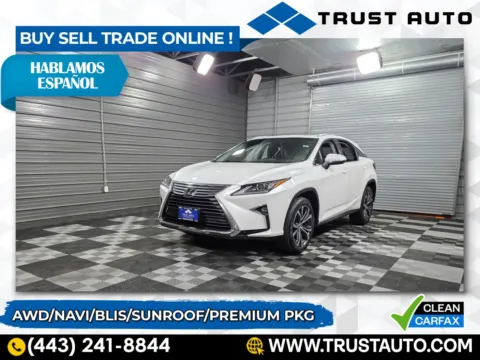 White 2019 Lexus RX 350 AWD SUV w/Premium Pkg for sale in Sykesville, MD