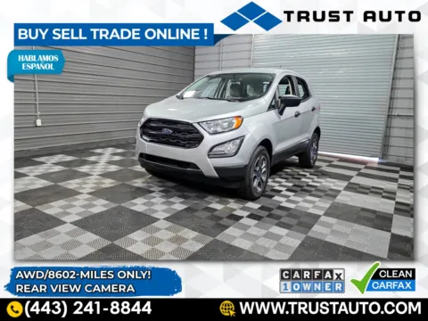 Silver 2022 Ford EcoSport S AWD SUV for sale in Sykesville, MD