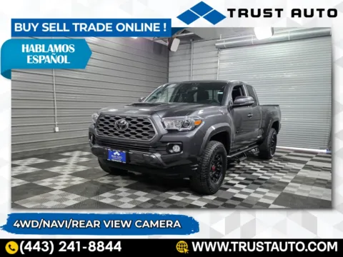 Gray 2022 Toyota Tacoma TRD Sport 4WD Access Cab Pickup Truck for sale in Sykesville, MD
