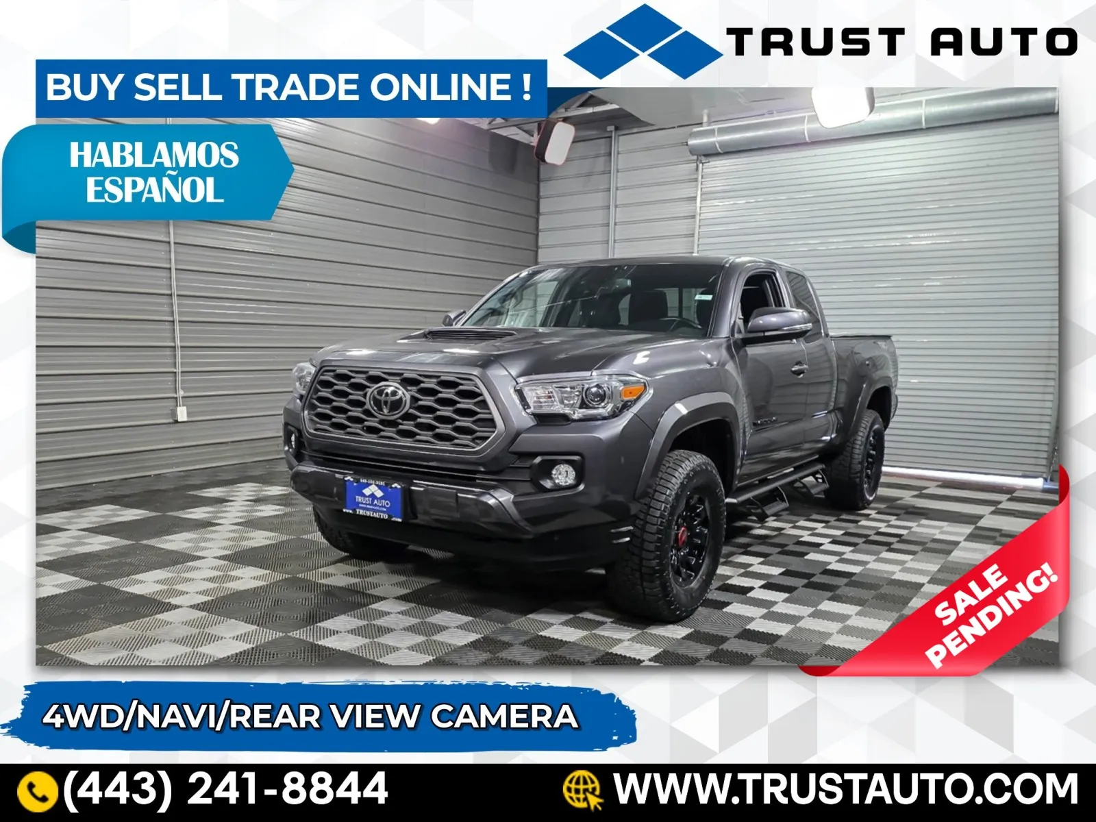 2022 Toyota Tacoma TRD Sport 4WD Access Cab Pickup Truck for sale in Sykesville, MD