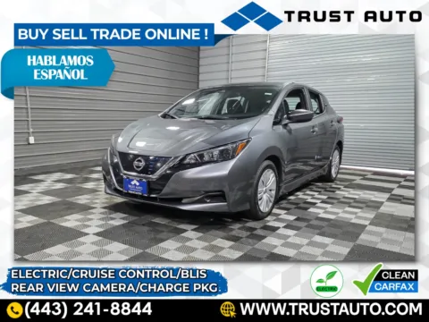 Gray 2020 Nissan LEAF S Electric Hatchback w/Charge Pkg for sale in Sykesville, MD