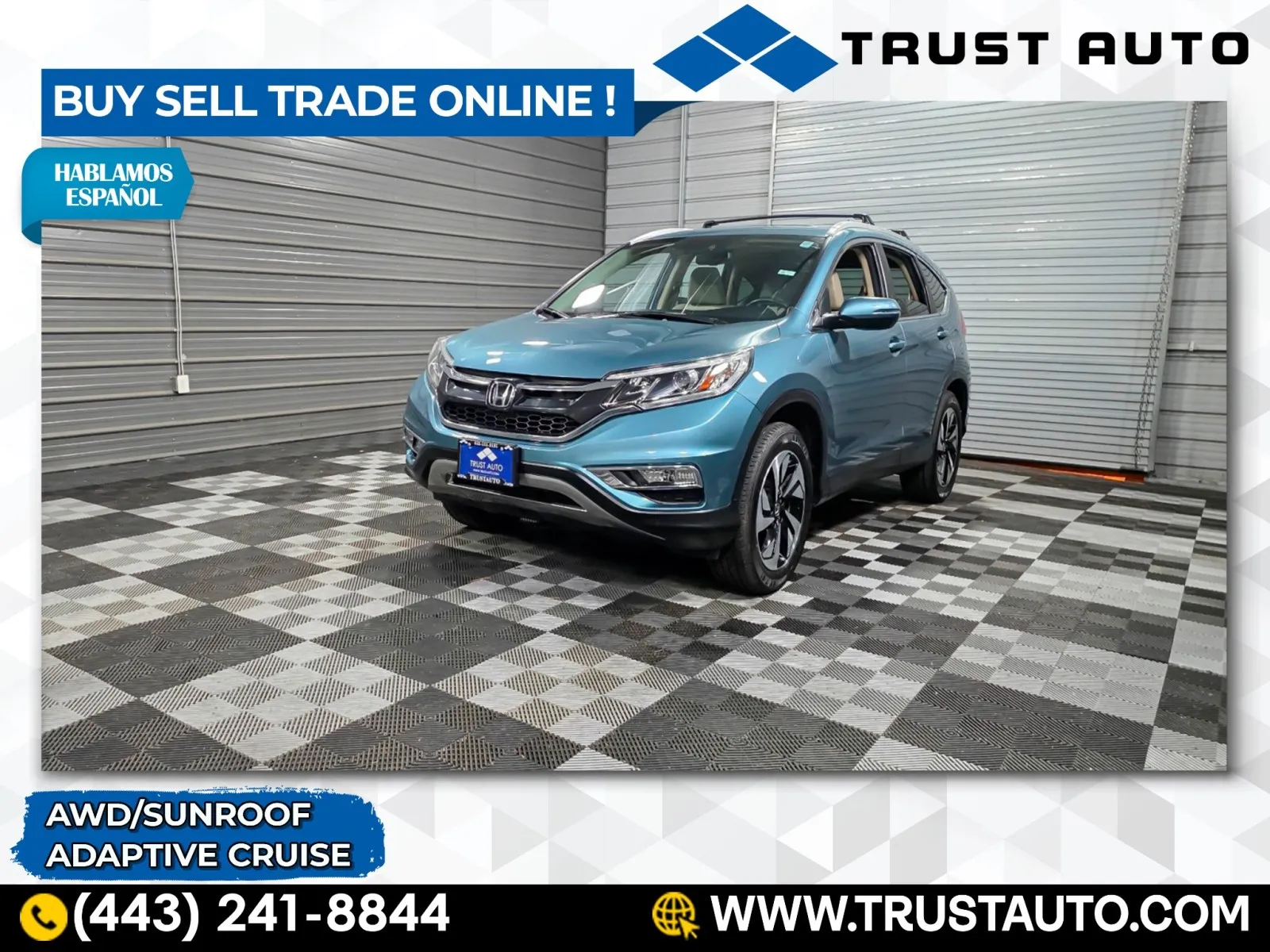 2016 Honda CR-V Touring AWD SUV for sale in Sykesville, MD
