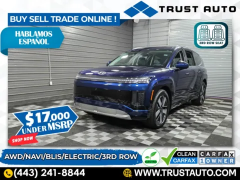 Blue 2026 Hyundai IONIQ 9 SEL AWD 7-Passenger 3rd Row Electric Luxury SUV for sale in Sykesville, MD