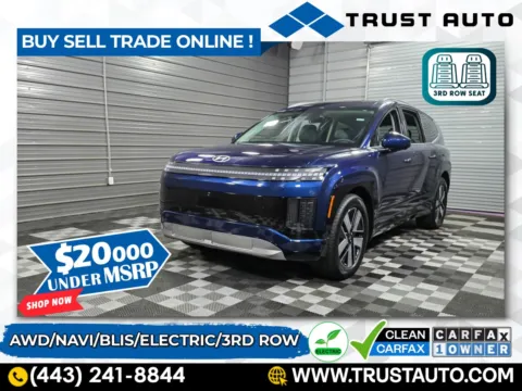 Blue 2026 Hyundai IONIQ 9 SEL AWD 7-Passenger 3rd Row Electric Luxury SUV for sale in Sykesville, MD