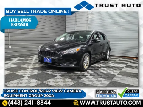 Black 2017 Ford Focus SE Hatchback for sale in Sykesville, MD