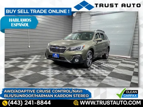 Green 2019 Subaru Outback 3.6R Limited AWD SUV for sale in Sykesville, MD