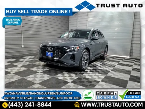 Gray 2024 Audi Q8 e-tron Premium Plus AWD Luxury Electric SUV for sale in Sykesville, MD