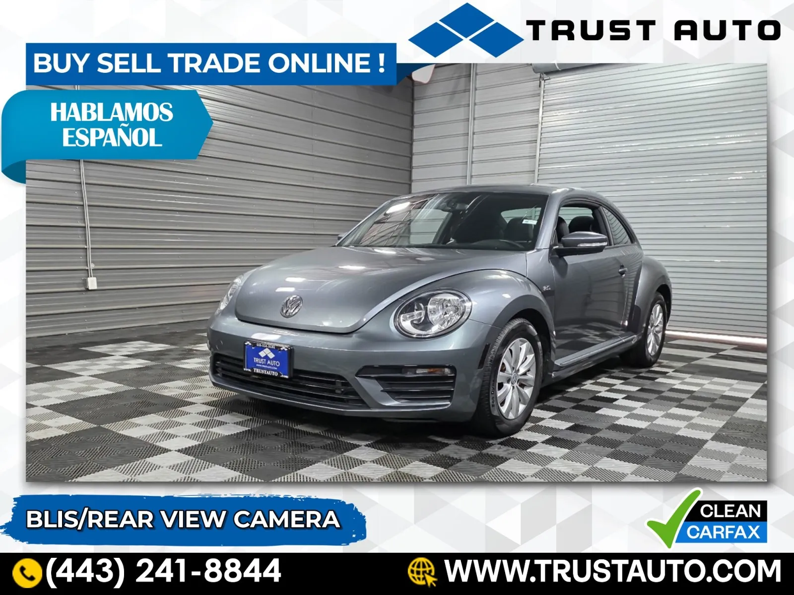 Gray 2019 Volkswagen Beetle S Hatchback for sale in Sykesville, MD