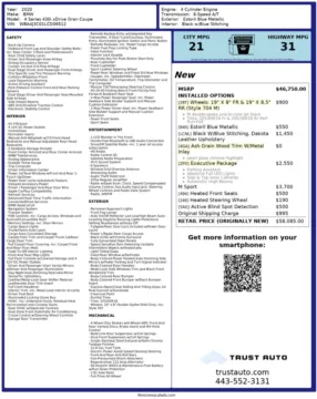 Photos of 2020 BMW 4 Series 430i xDrive Gran Coupe AWD Sedan for sale in Sykesville, MD at Trust Auto