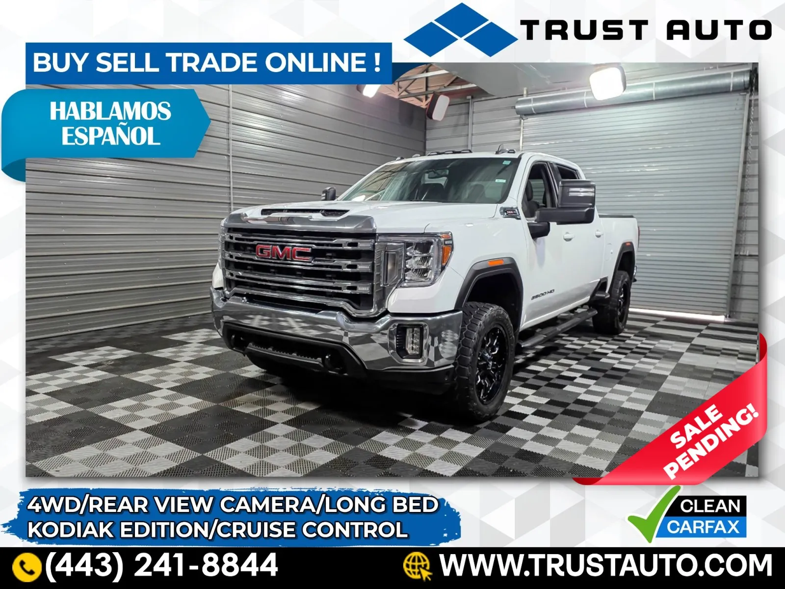 2021 GMC Sierra 2500HD SLE 4WD Crew Cab Pickup Truck w/KODIAK PKG for sale in Sykesville, MD