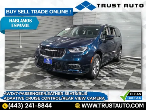 Blue 2023 Chrysler Pacifica Touring L AWD 7-Passenger Minivan/Van for sale in Sykesville, MD