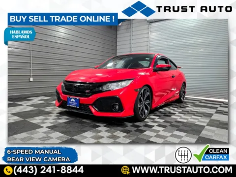 Red 2017 Honda Civic Si 6-Speed Manual Coupe for sale in Sykesville, MD