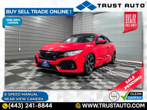 Red 2017 Honda Civic Si 6-Speed Manual Coupe for sale in Sykesville, MD