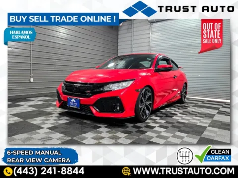 Red 2017 Honda Civic Si 6-Speed Manual Coupe for sale in Sykesville, MD