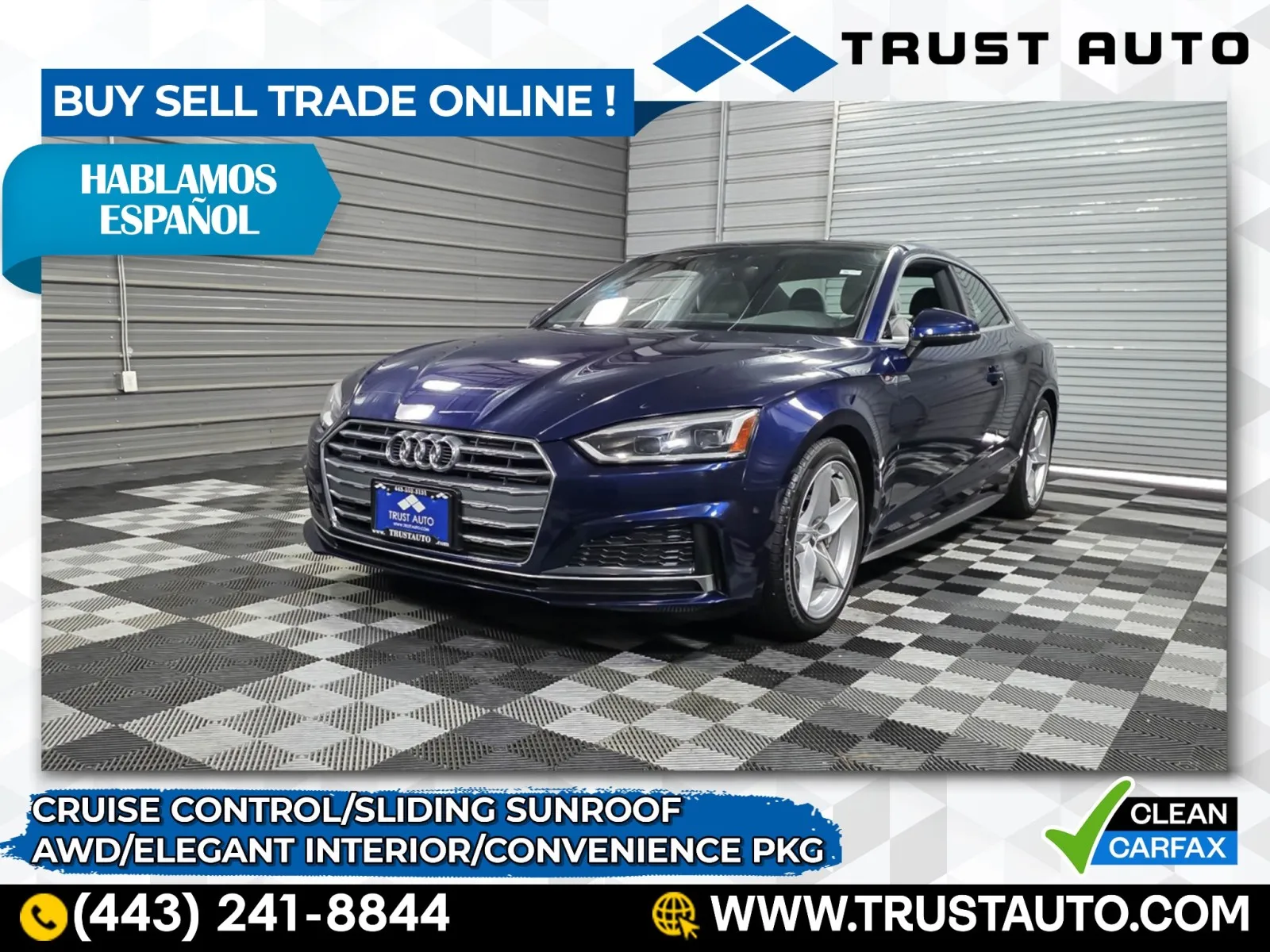 2019 Audi A5 Premium AWD Coupe w/Convenience Pkg