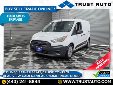 White 2019 Ford Transit Connect XL 121'' LWB Minivan/Van w/Rear Symmetrical Doors for sale in Sykesville, MD