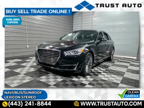 Black 2017 Genesis G90 5.0L Ultimate Luxury Sedan for sale in Sykesville, MD