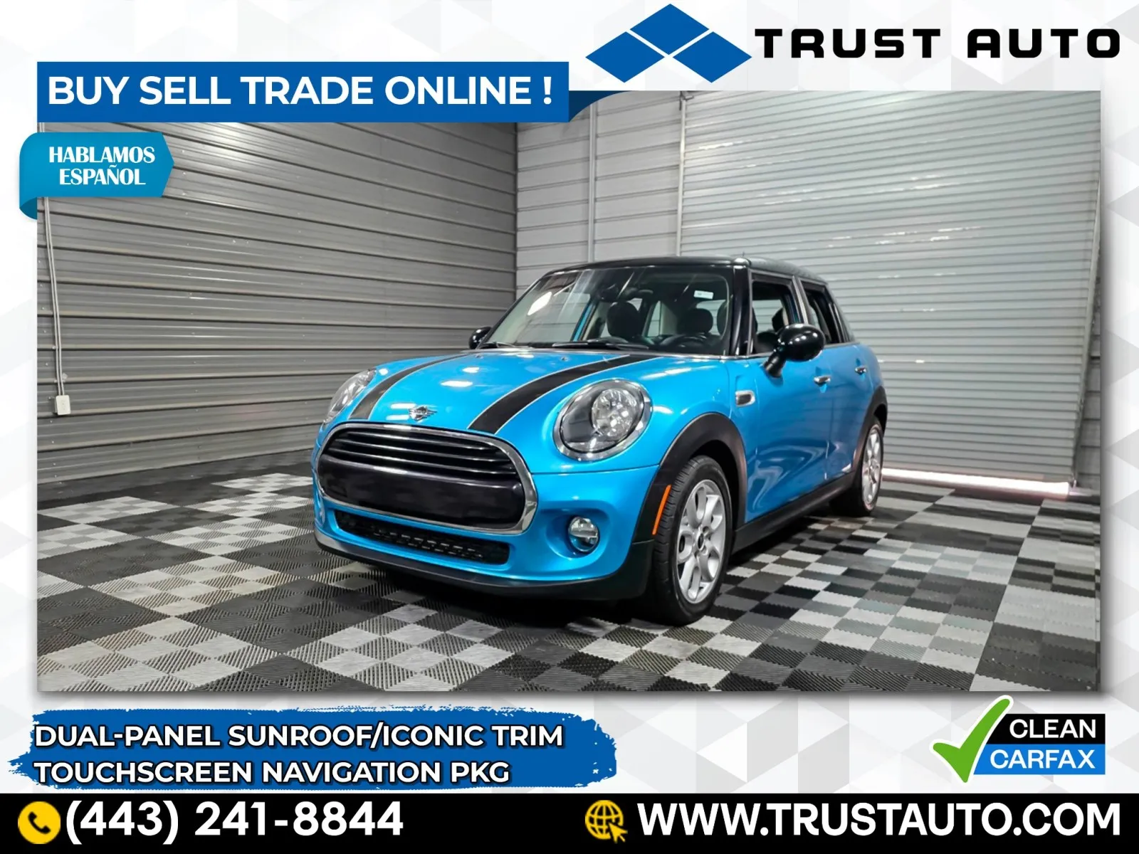 2019 MINI Hardtop Cooper 4-Door Hardtop Hatchback w/Iconic Trim
