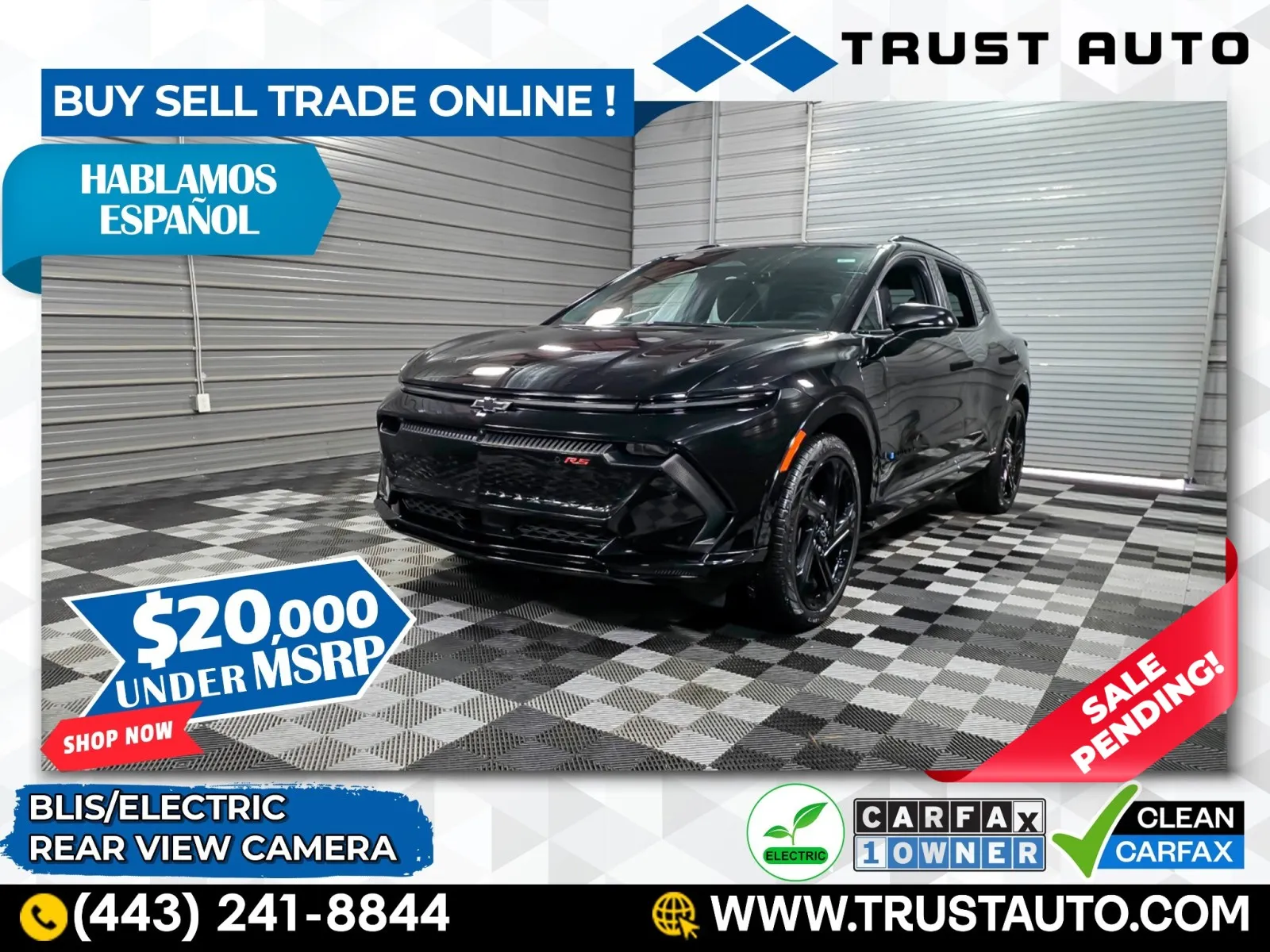 2024 Chevrolet Equinox EV RS Electric SUV for sale in Sykesville, MD