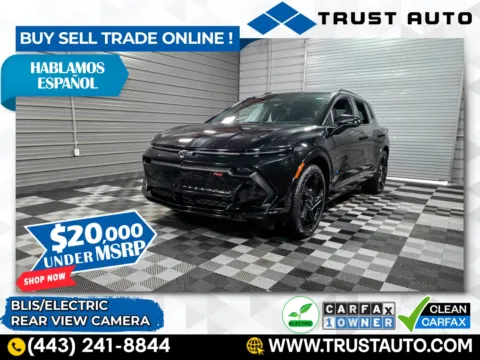 Black 2024 Chevrolet Equinox EV RS Electric SUV for sale in Sykesville, MD