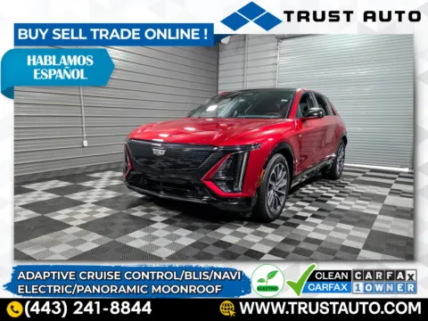 Red 2024 Cadillac LYRIQ Sport Electric SUV w/1SF for sale in Sykesville, MD