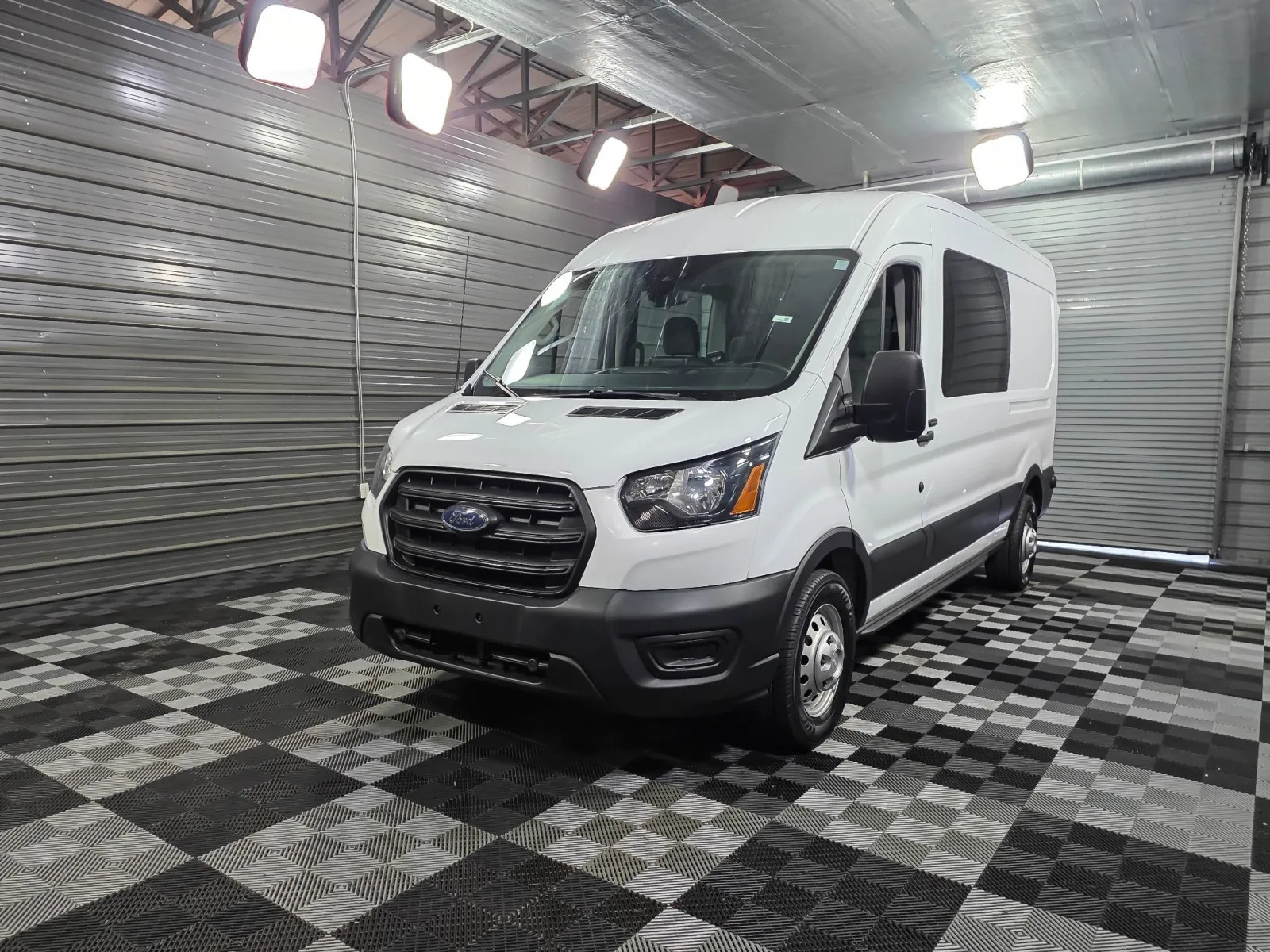 Silver 2020 Ford Transit Crew Van 150 for sale in Sykesville, MD