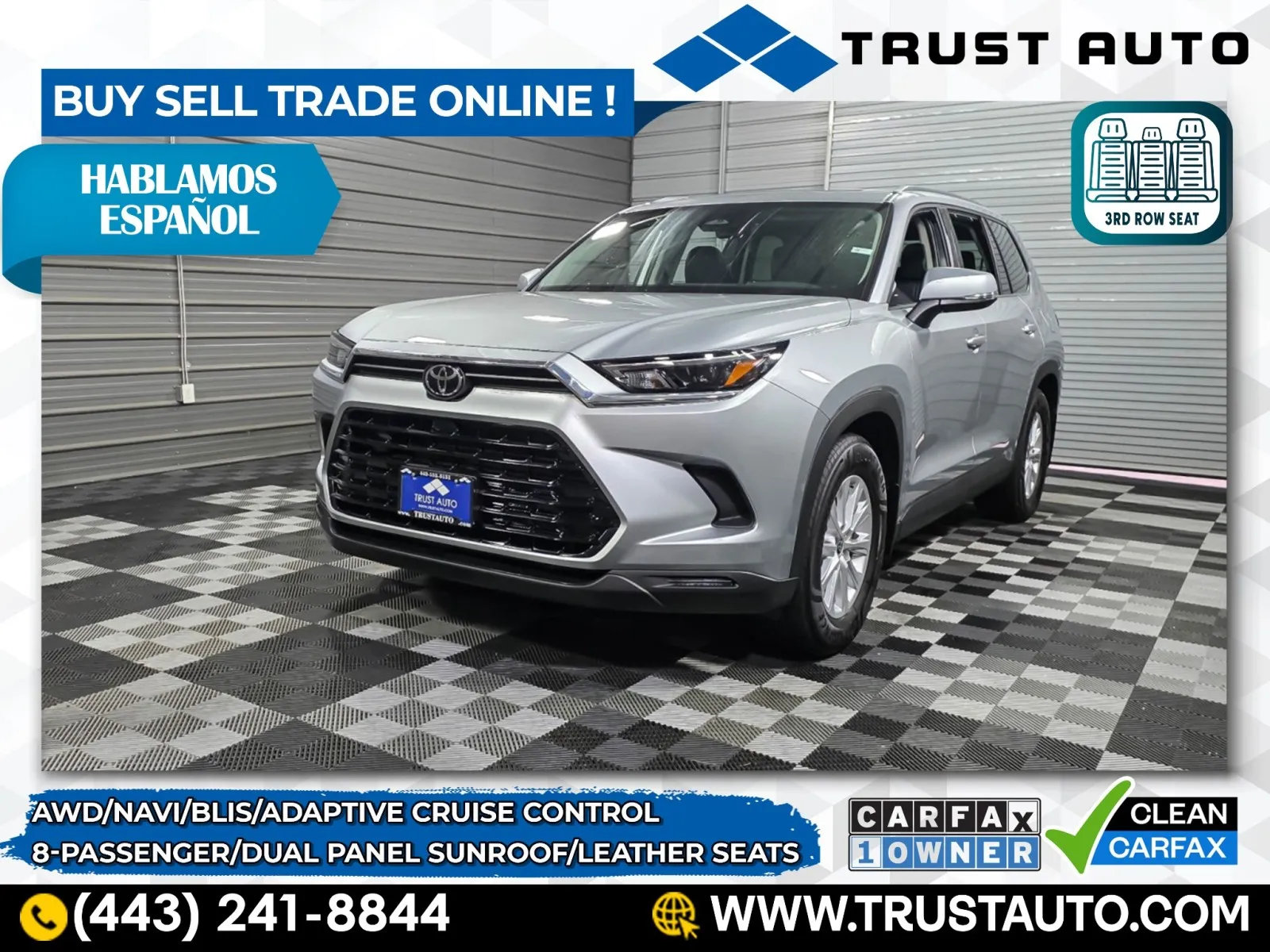 2025 Toyota Grand Highlander Hybrid XLE AWD SUV for sale in Sykesville, MD