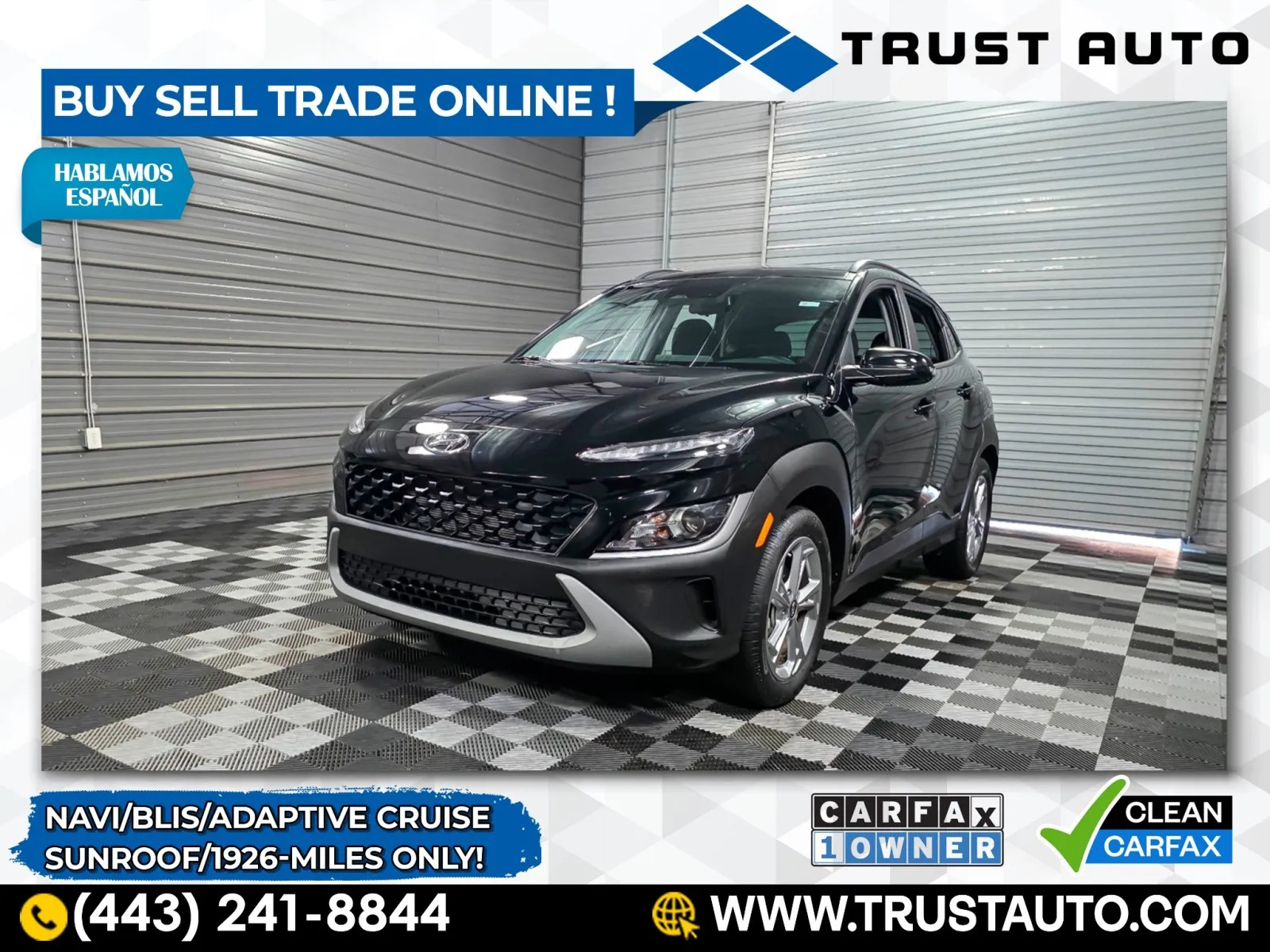 Black 2023 Hyundai Kona SEL SUV for sale in Sykesville, MD