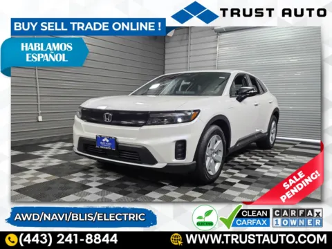 White 2024 Honda Prologue EX AWD Electric SUV for sale in Sykesville, MD
