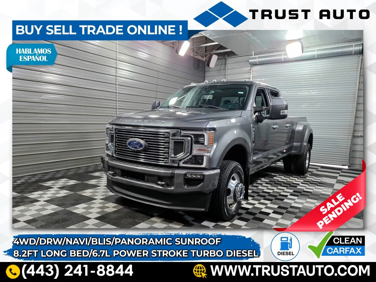 2022 Ford Super Duty F-350 DRW Limited 4WD Crew Cab 8FT Long Bed Power Stroke Diesel Pickup Tru for sale in Sykesville, MD
