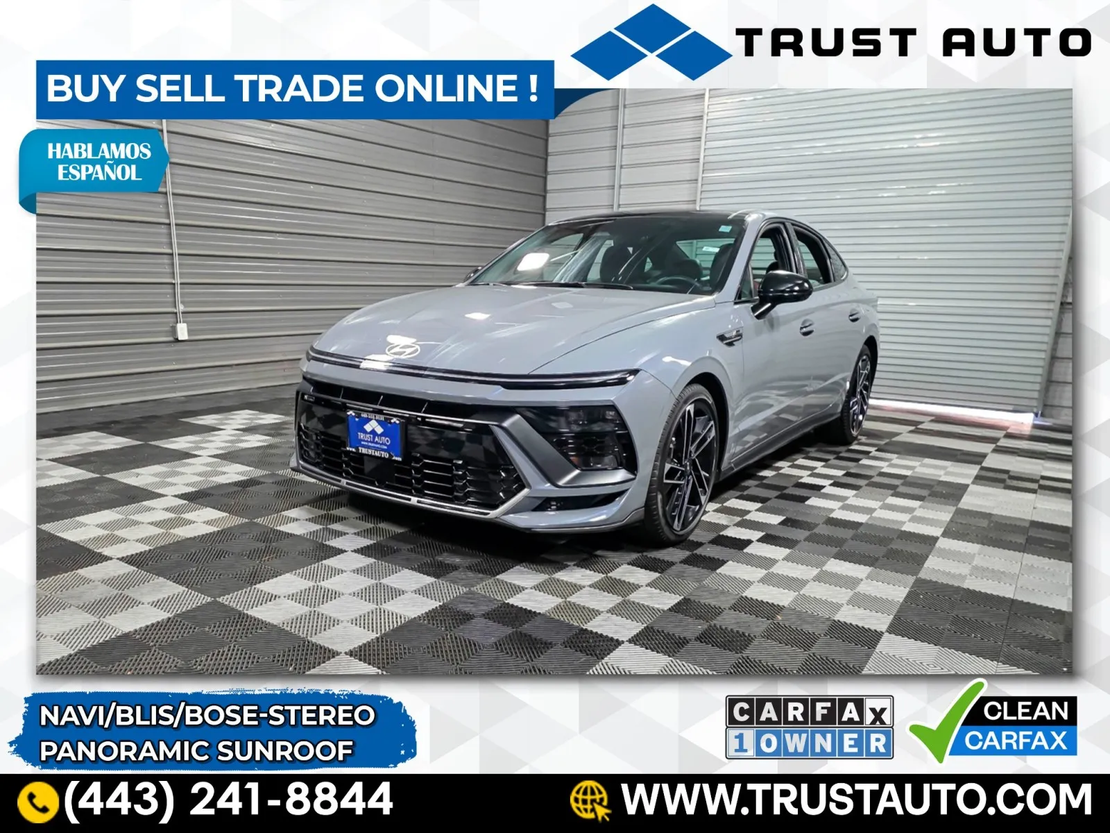 Blue 2024 Hyundai Sonata N Line 4-Door Sedan for sale in Sykesville, MD