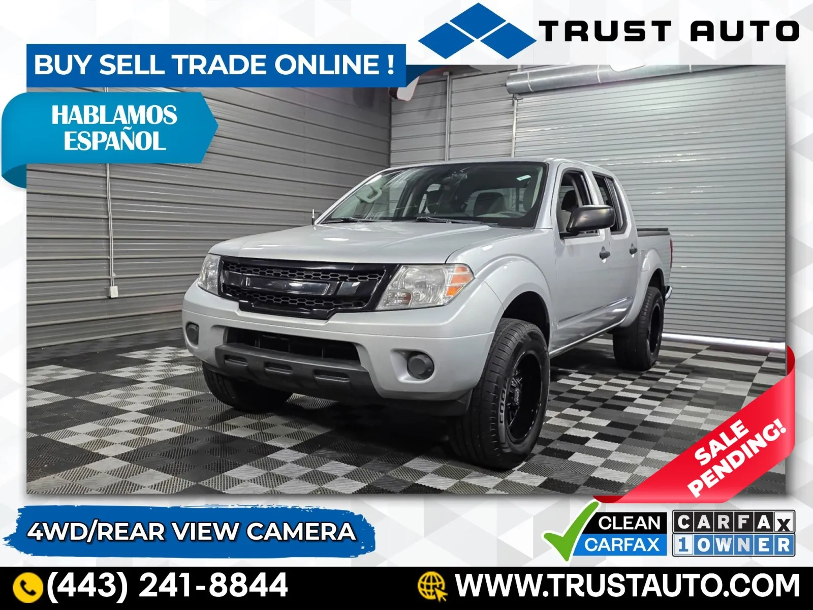 2019 Nissan Frontier SV 4WD Crew Cab Pickup Truck