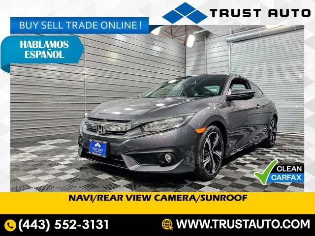 2017 Honda Civic Touring 2-Door Sport Coupe for sale in Sykesville, MD
