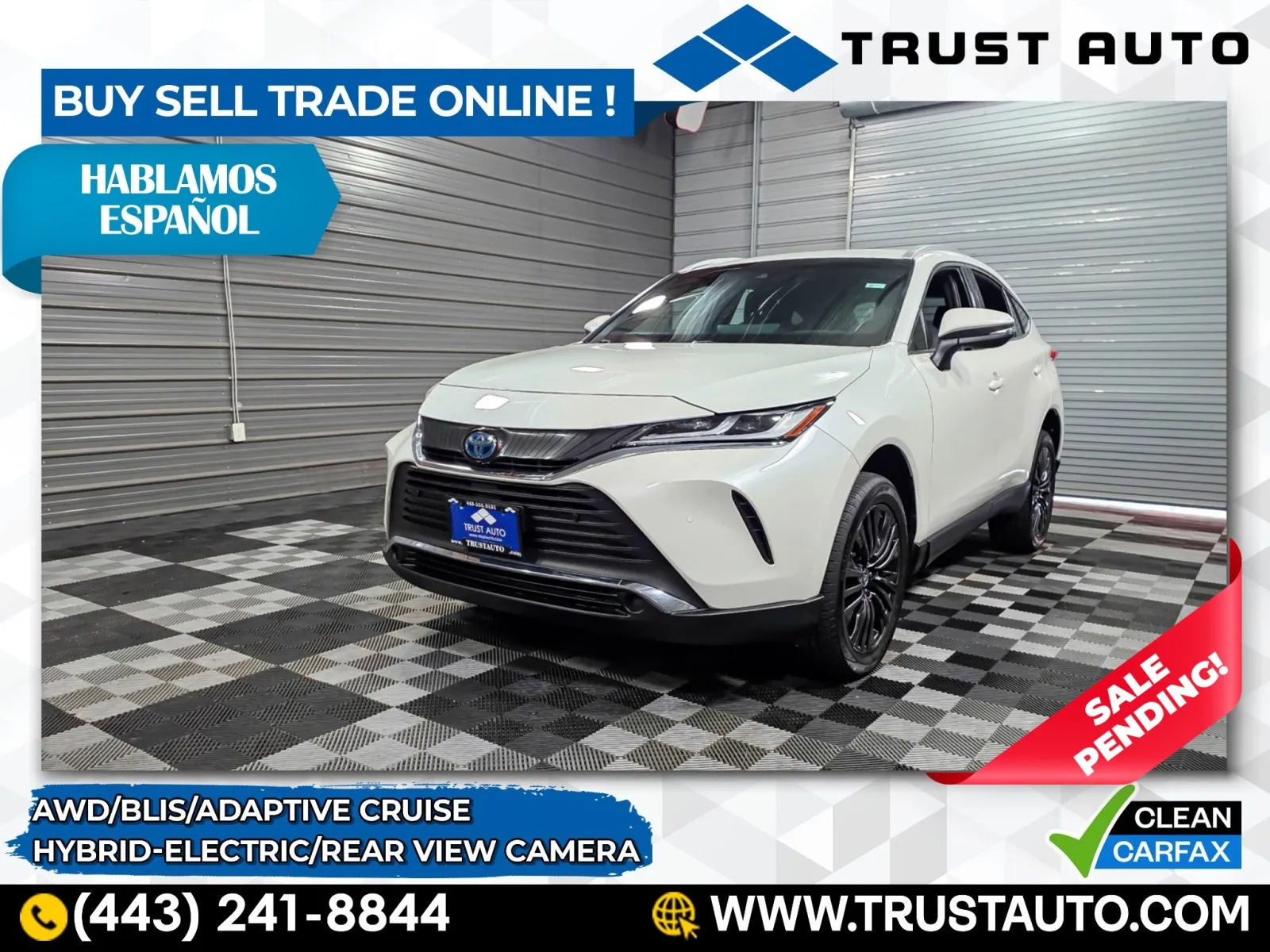 2022 Toyota Venza XLE AWD Hybrid-Electric SUV for sale in Sykesville, MD