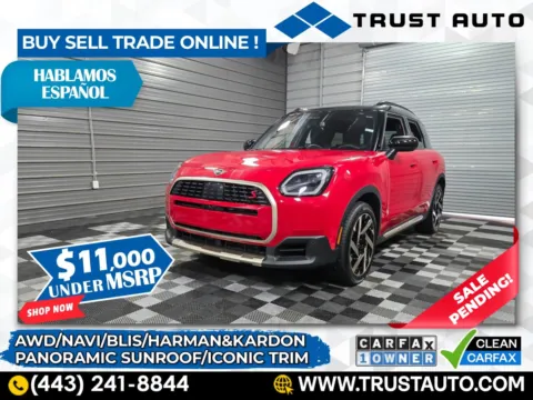 Red 2025 MINI Countryman Cooper S AWD SUV w/Iconic Trim for sale in Sykesville, MD