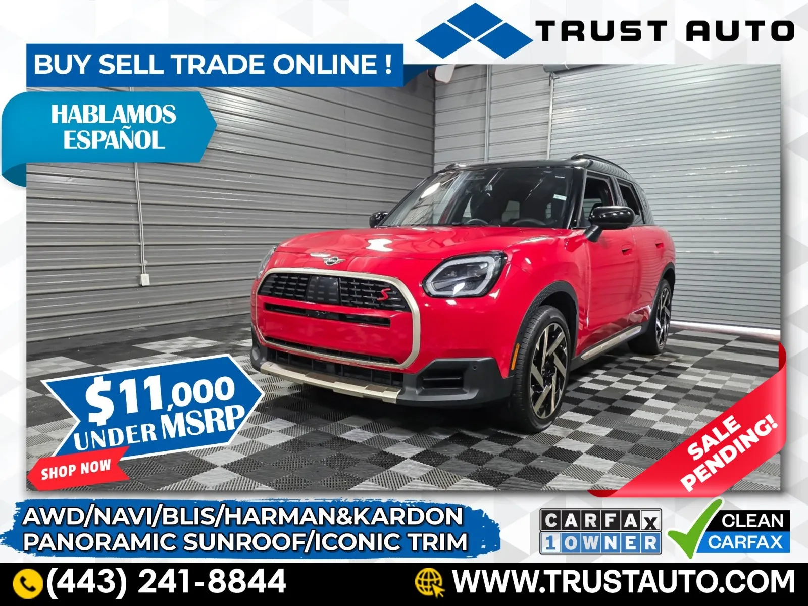 2025 MINI Countryman Cooper S AWD SUV w/Iconic Trim for sale in Sykesville, MD