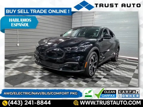 Black 2024 Ford Mustang Mach-E Select AWD Electric SUV w/Comfot Pkg for sale in Sykesville, MD