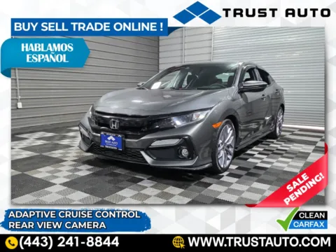 Gray 2020 Honda Civic Sport Hatchback for sale in Sykesville, MD