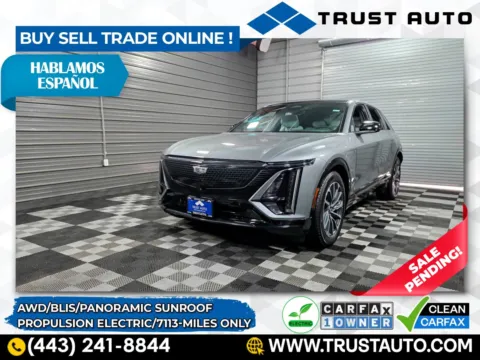 Silver 2024 Cadillac LYRIQ Sport AWD Electric SUV for sale in Sykesville, MD
