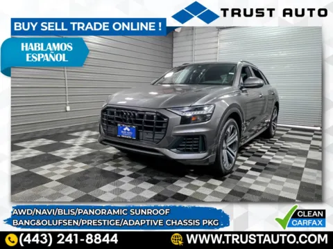 Gray 2019 Audi Q8 Prestige AWD Luxury SUV w/Adaptive Chassis Pkg for sale in Sykesville, MD
