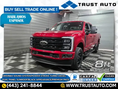 Red 2024 Ford Super Duty F-350 SRW XLT 4WD Crew Cab 8FT Long Bed Power Stroke Turbo Diesel Pickup Truck w/Premium Pkg for sale in Sykesville, MD