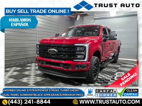 Red 2024 Ford Super Duty F-350 SRW XLT 4WD Crew Cab 8FT Long Bed Power Stroke Turbo Diesel Pickup T for sale in Sykesville, MD