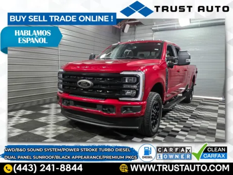 Red 2024 Ford Super Duty F-350 SRW XLT 4WD Crew Cab 8FT Long Bed Power Stroke Turbo Diesel Pickup Truck w/Premium Pkg for sale in Sykesville, MD