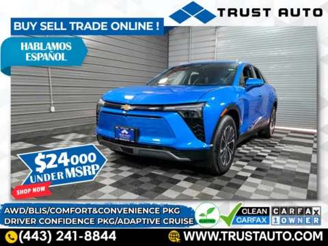 Blue 2024 Chevrolet Blazer EV LT AWD 4-Door SUV w/Comfort/Convenience Pkg for sale in Sykesville, MD