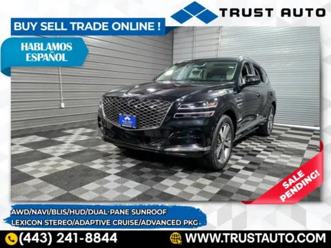 Black 2021 Genesis GV80 AWD SUV w/Advanced Pkg for sale in Sykesville, MD